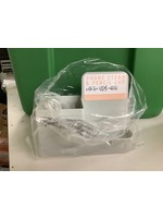 Light grey phone stand & pencil cup w/two usb buttons