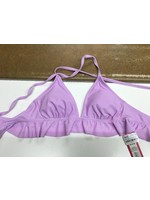 Juniors' Ruffle Triangle Bikini Top - Xhilaration™ Lavender M (4-6)