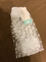 Ladies crew socks - Sheer white dots 9-11 gertex