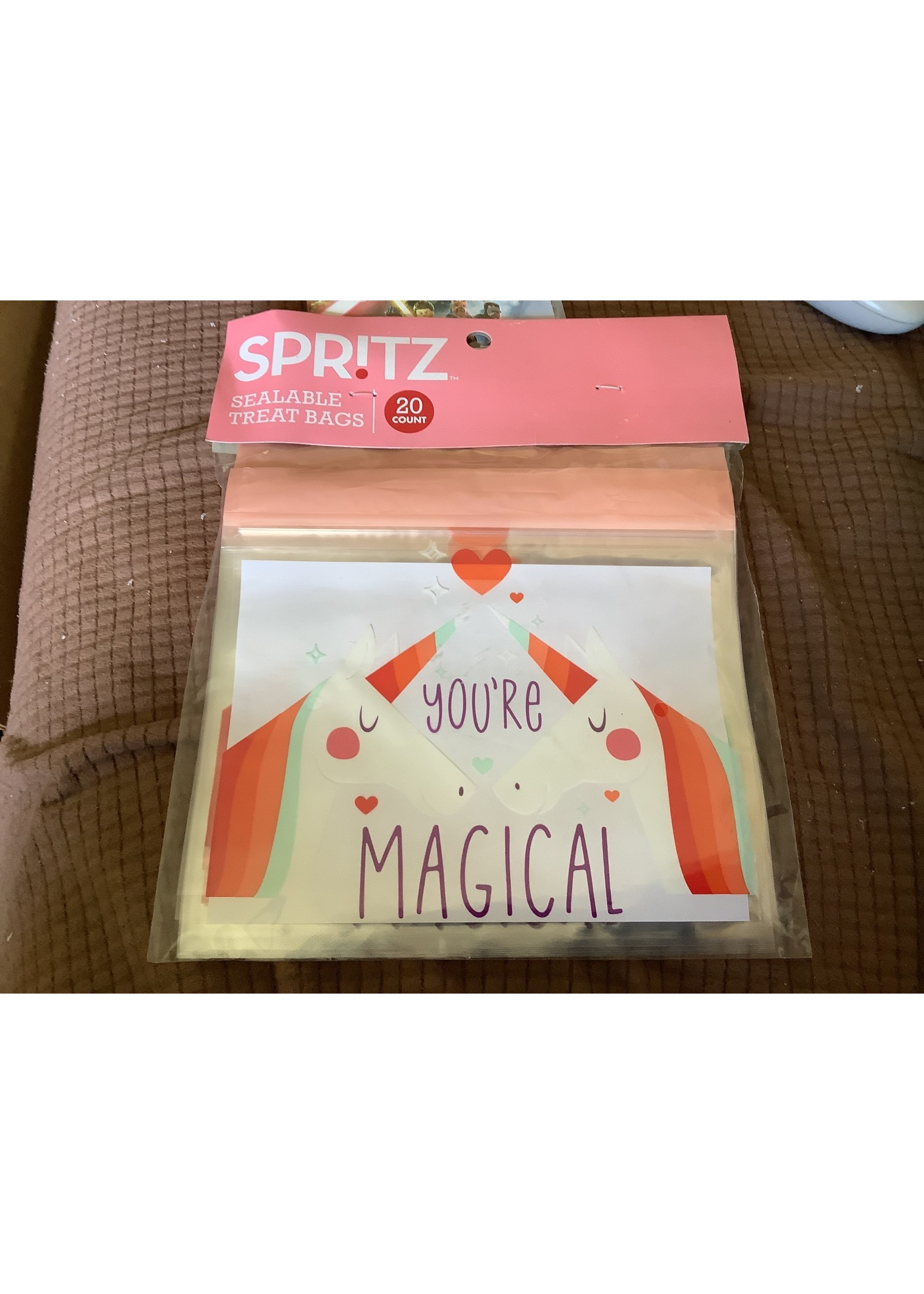 Spritz 20ct Sealable Treat Gift Bags - unicorn “you’re magical” Spritz