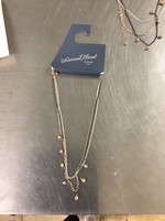Universal Thread Necklace 3 chains 1 with small gold beads
