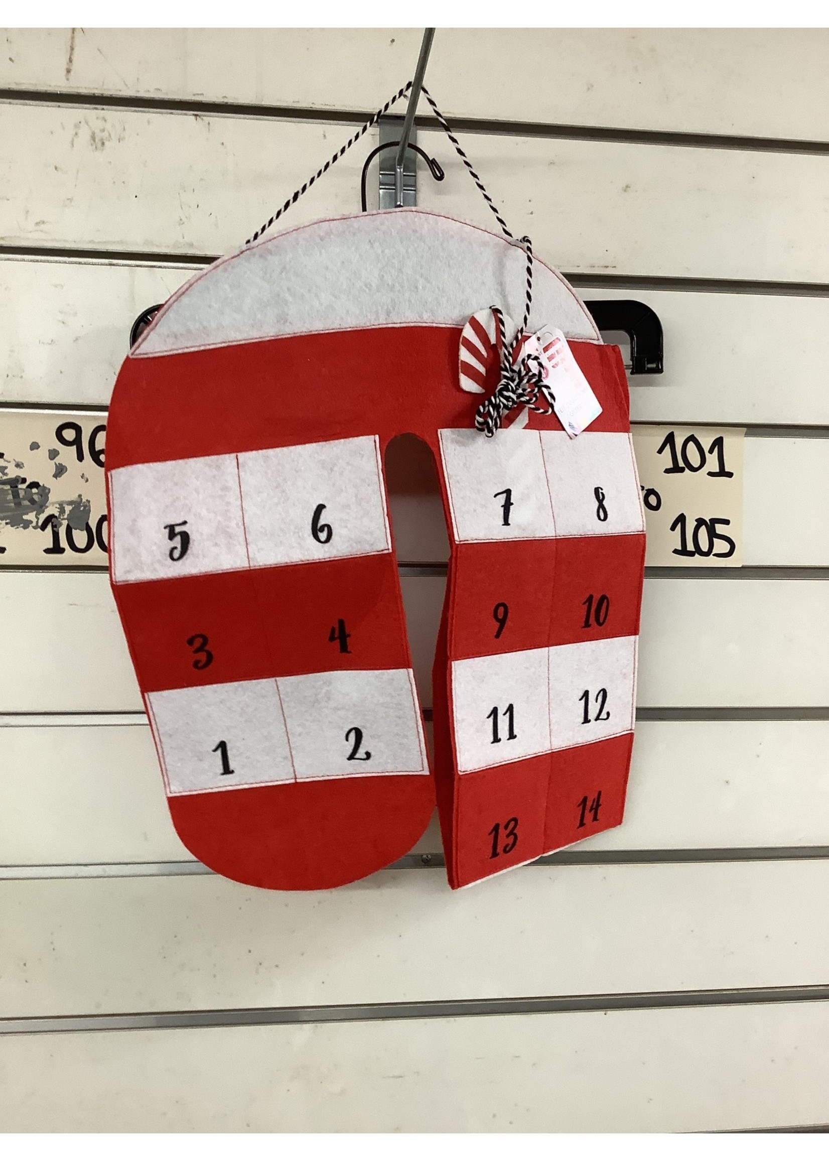 Candy Cane Countdown Calendar