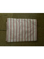 Red and white striped table runner 14x64 in