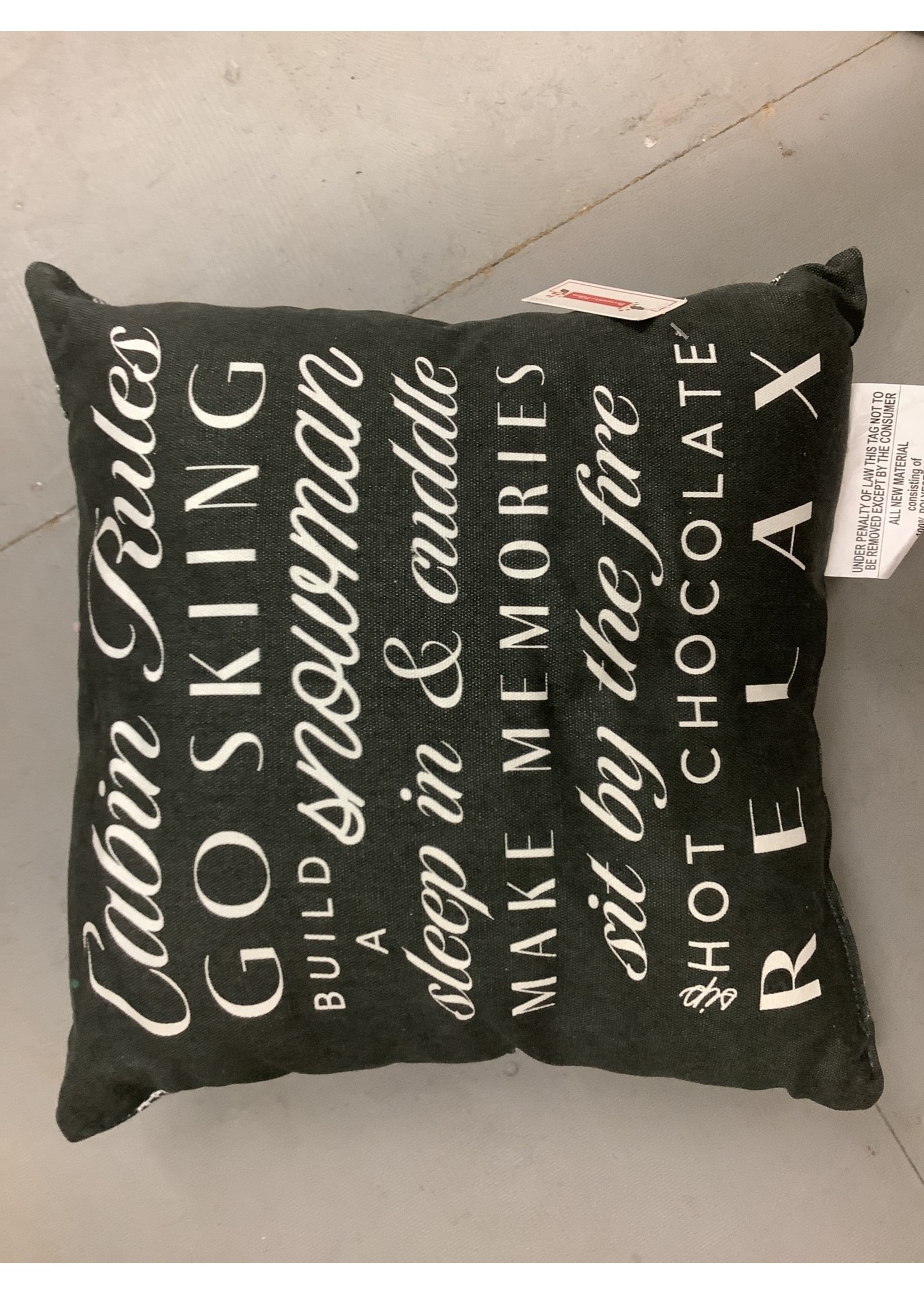 Cabin Rules Decorative Pillow