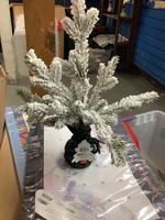 Decorative 15” Artificial Snow Tree