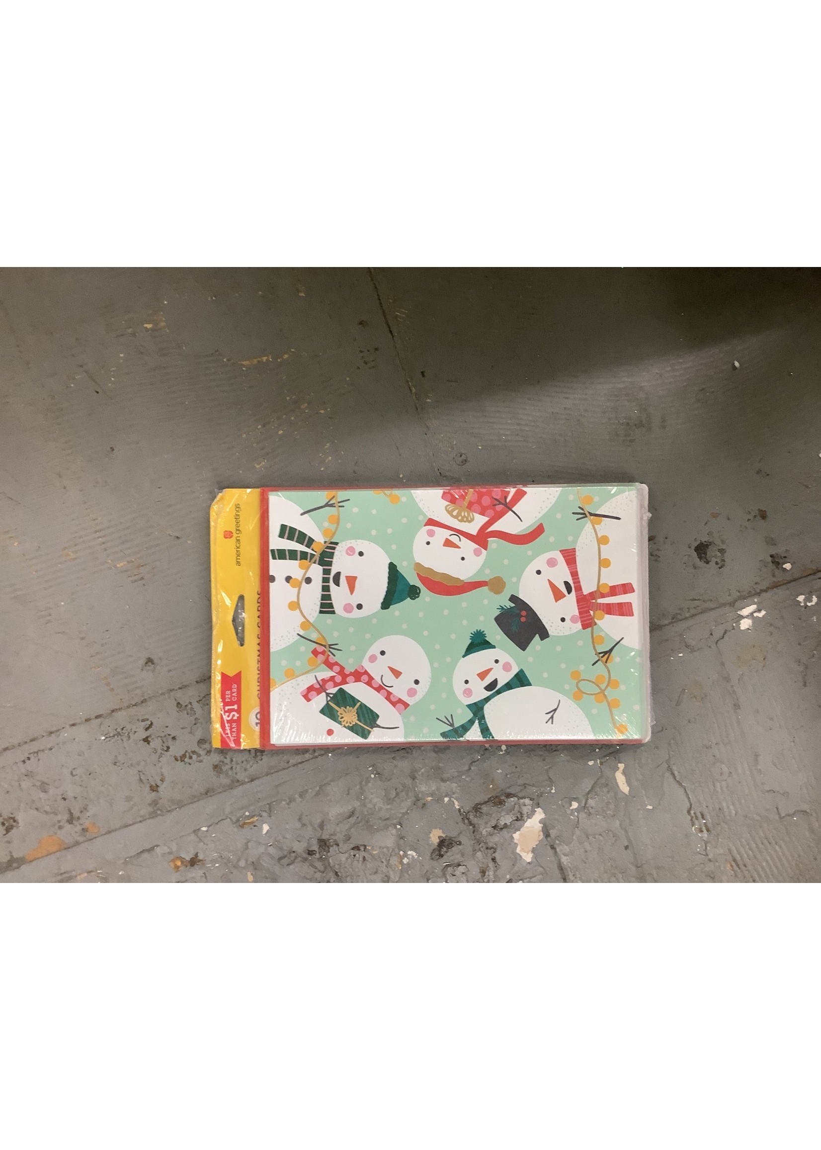 10 Snowman Christmas Cards