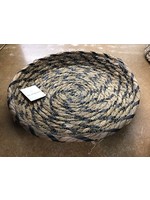 Round woven tray - black 11”