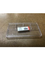 Small Plastic Tray Clear w/ dividers- Horizon Group