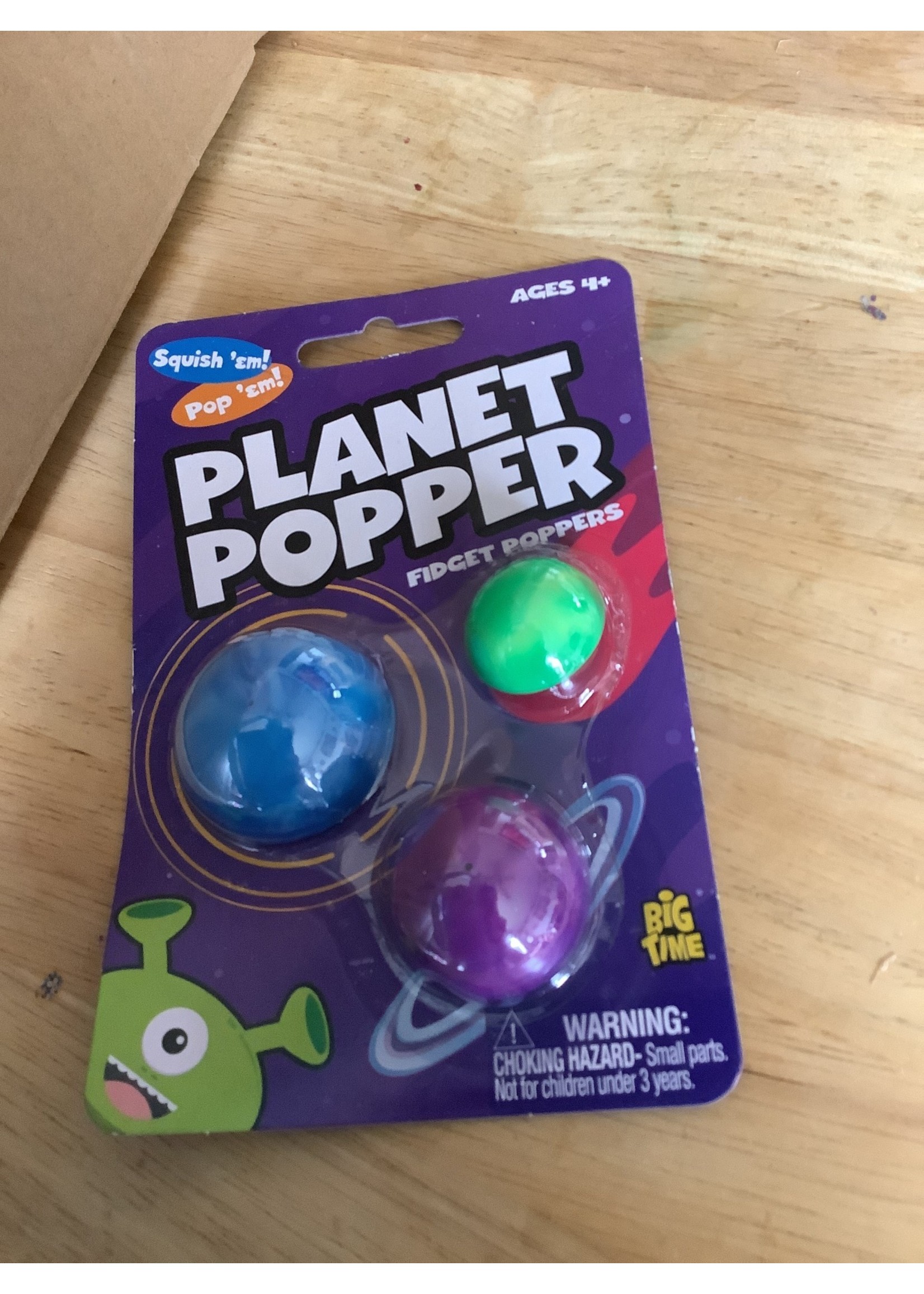 Planet Popper fidgets- assorted colors