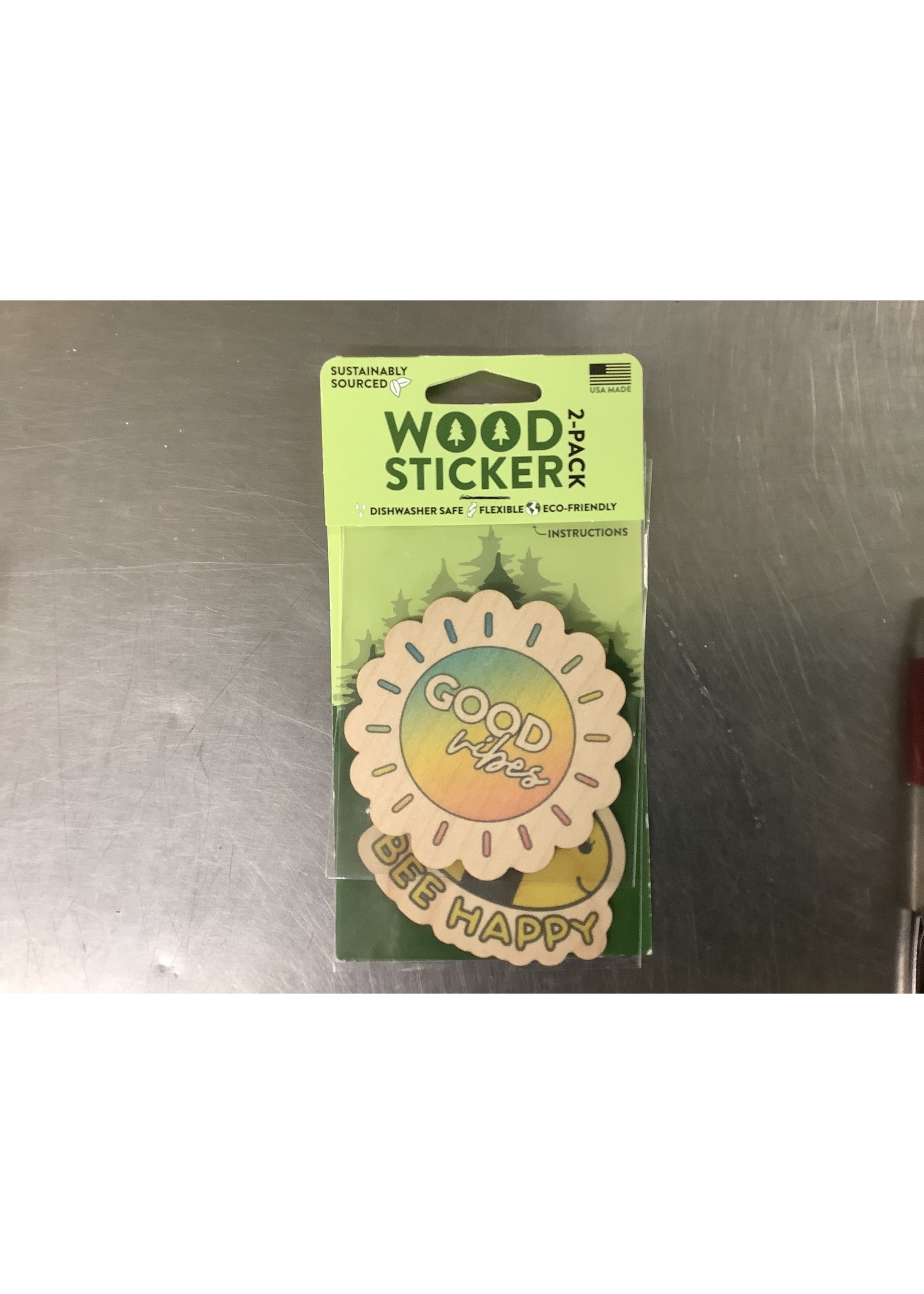 Wood Sticker 2 pk
