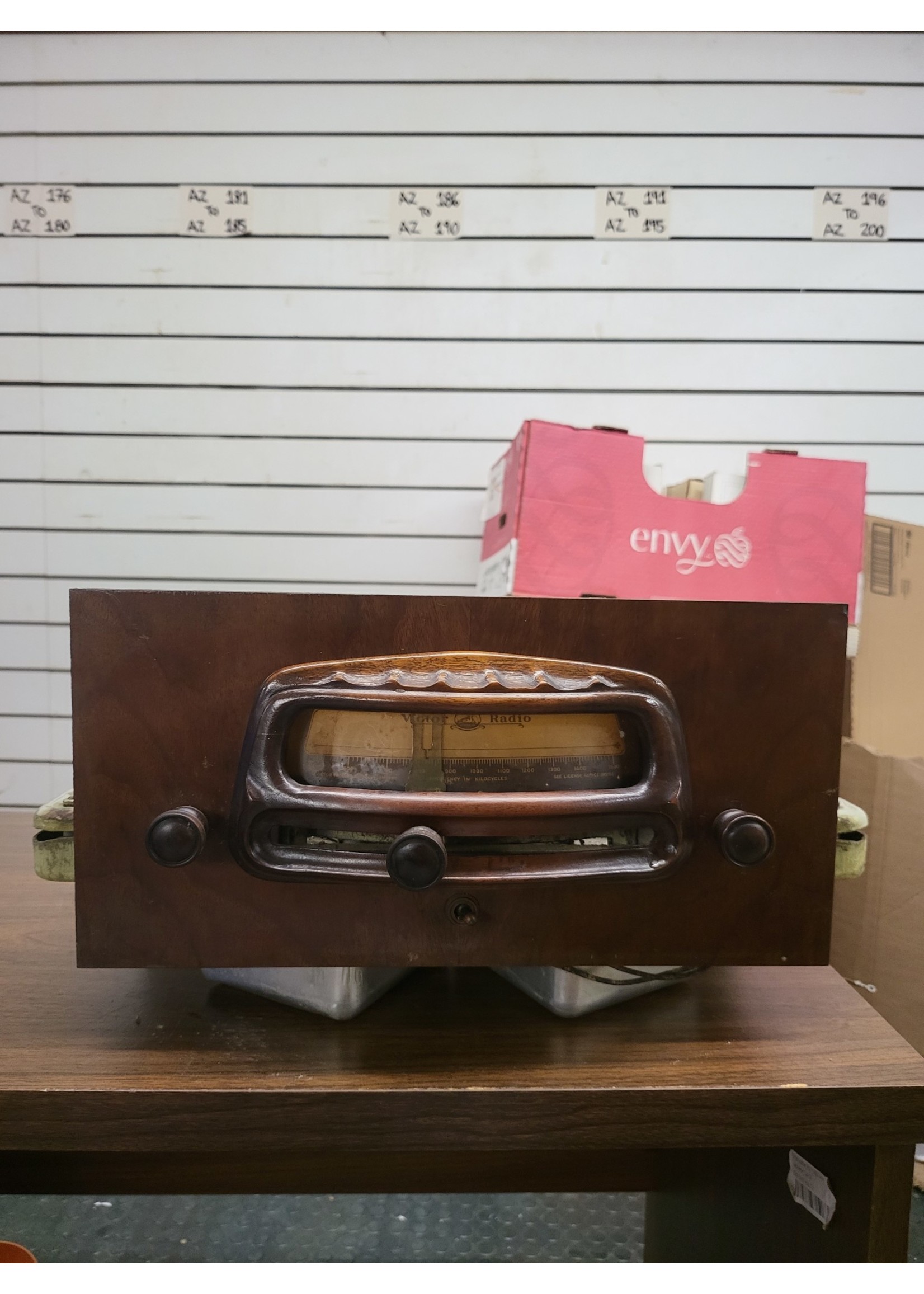 Untested/As-is RCA Victor Talking Company RE-45 Radio/Electrola RF Chassis, Antique Radio Dial