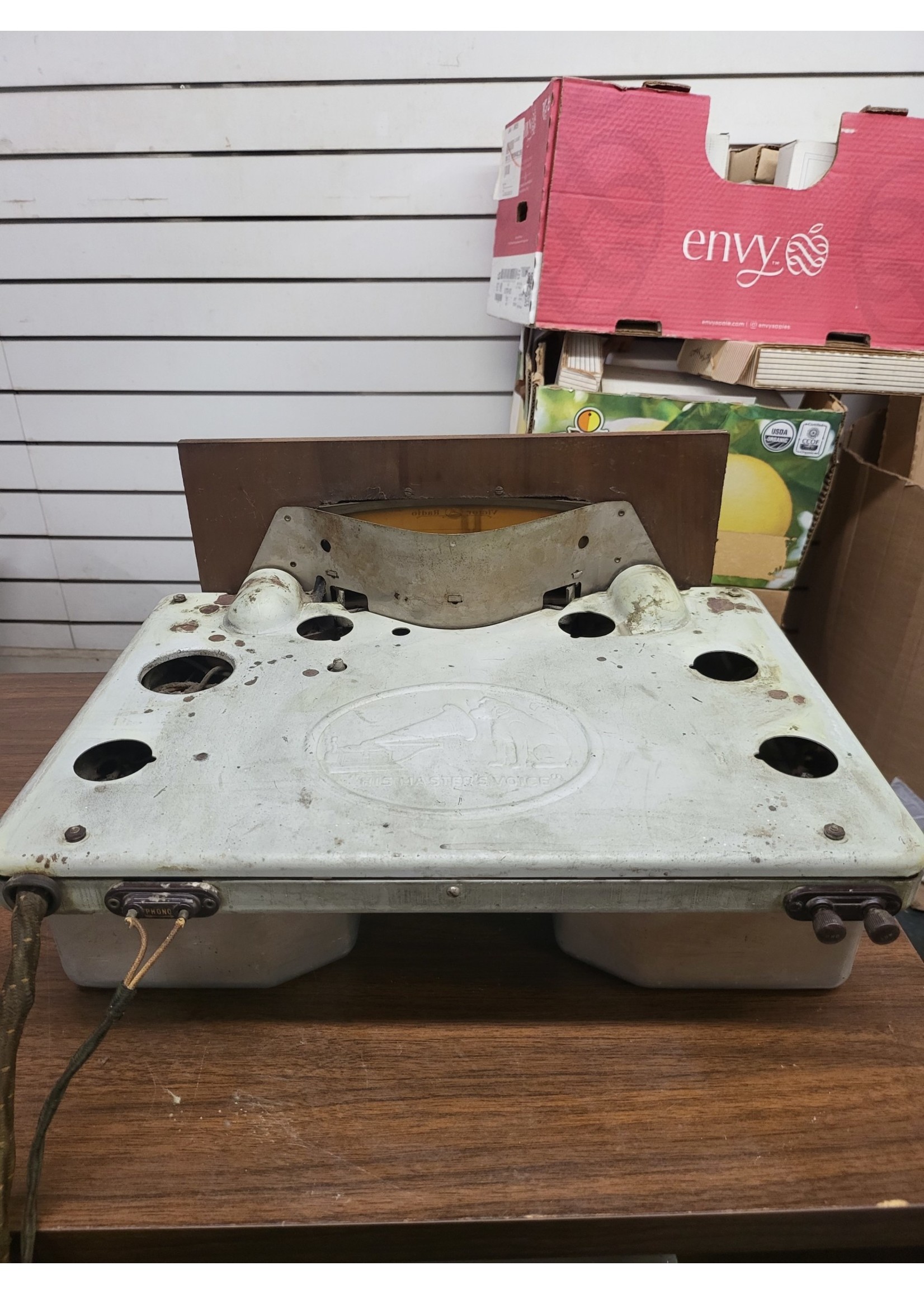 Untested/As-is RCA Victor Talking Company RE-45 Radio/Electrola RF Chassis, Antique Radio Dial