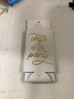 Wife Of The Party Bridal Coozie