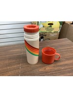Striped Travel Drinking Container