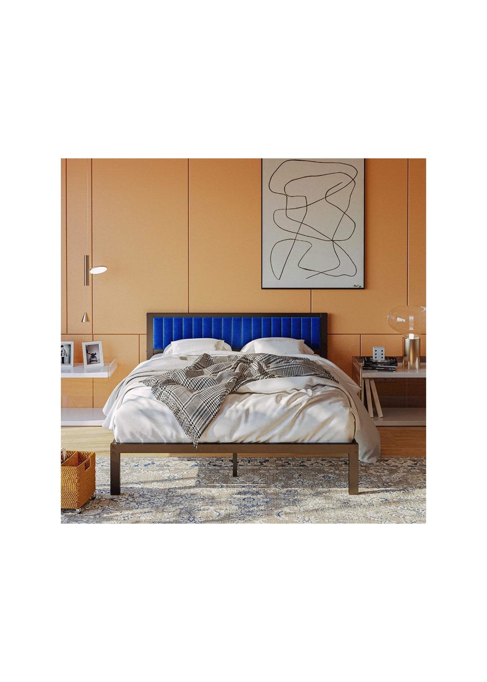 LIKIMIO Full Size Bed Frame Platform Bed Frame Full with