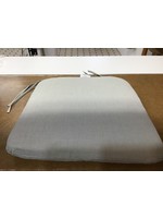 18x19 *slight dirt mark by zipper* allen + roth  Madera Linen Dove Grey Seat Pad