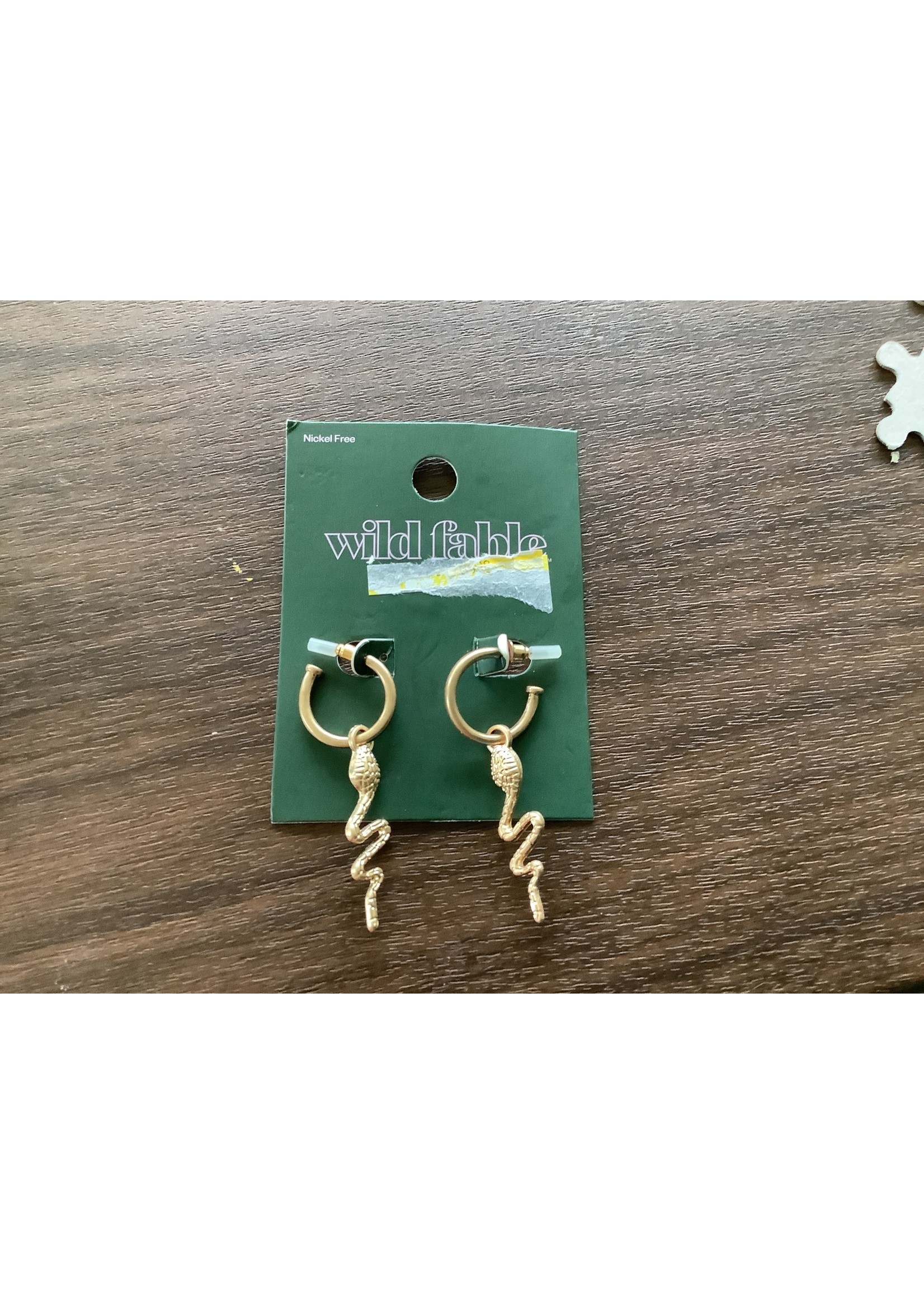 Wild Fable Snake Charm Hoop Earrings - Wild Fable Gold