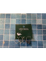 Star Safety Pin and Lock Hoop Earring Set 3pc - Wild Fable