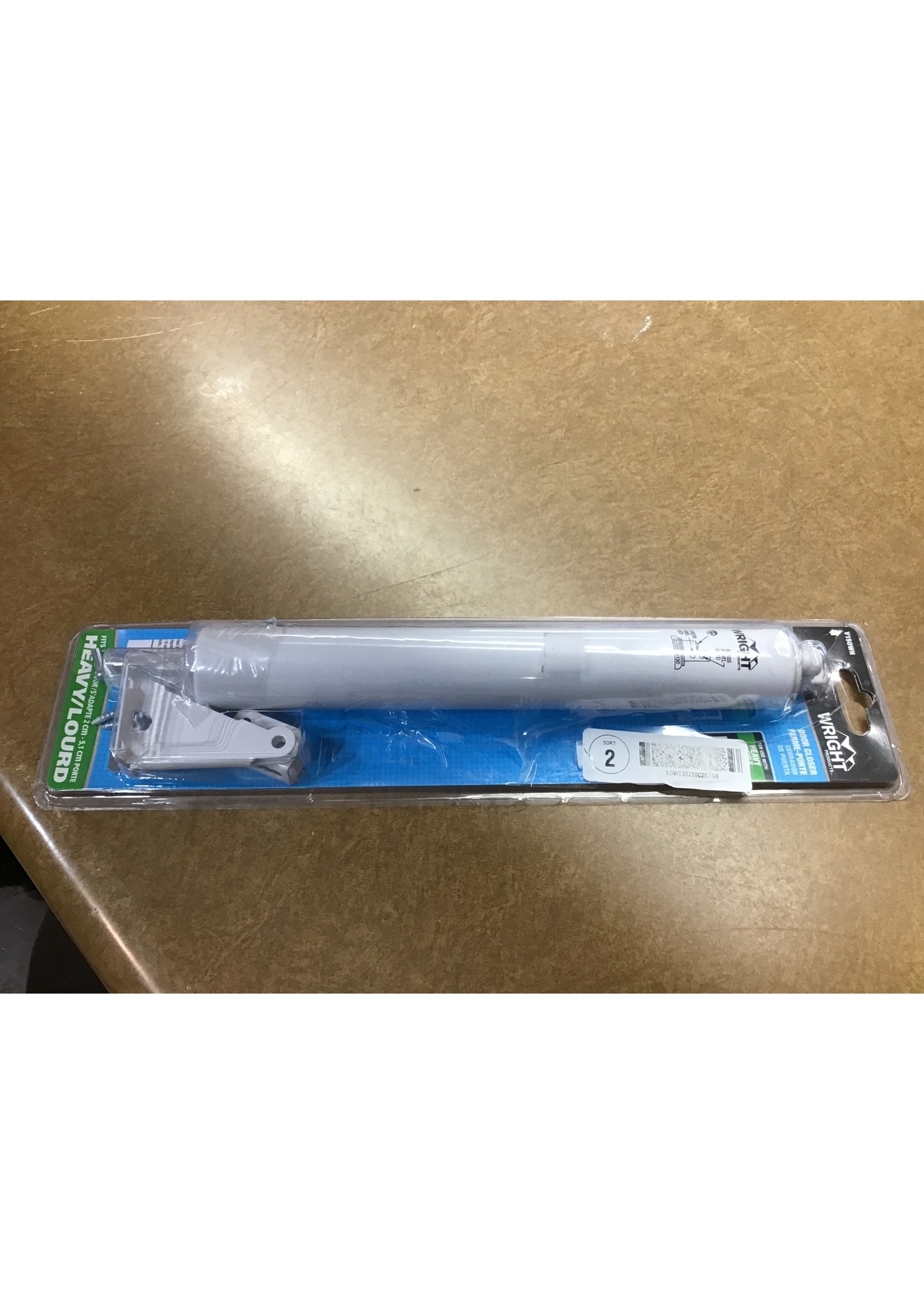 *open package* WRIGHT PRODUCTS 12.625in White Adjustable HoldOpen
