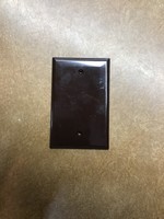 Eaton  1-Gang Midsize Blank Wall Plate, Brown *no hardware*
