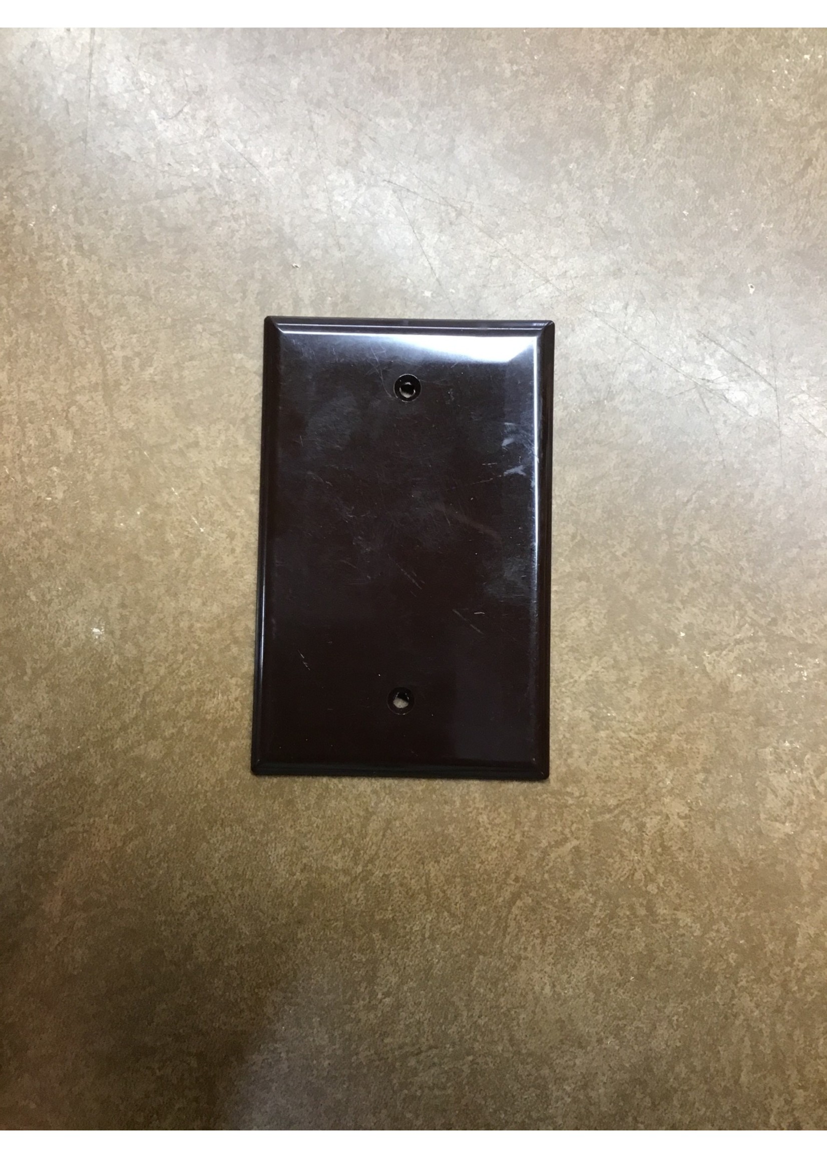 Eaton  1-Gang Midsize Blank Wall Plate, Brown *no hardware*