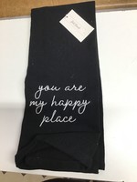 YOU ARE MY HAPPY PLACE Tip Kitchen Bathroom Towel Set 100% Cotton 22" x 12" A134