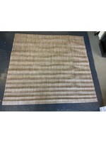 SAFAVIEH Courtyard Begajeta Indoor/Outdoor Waterproof Patio Backyard Rug. - 6'7" Square - Black/Beige