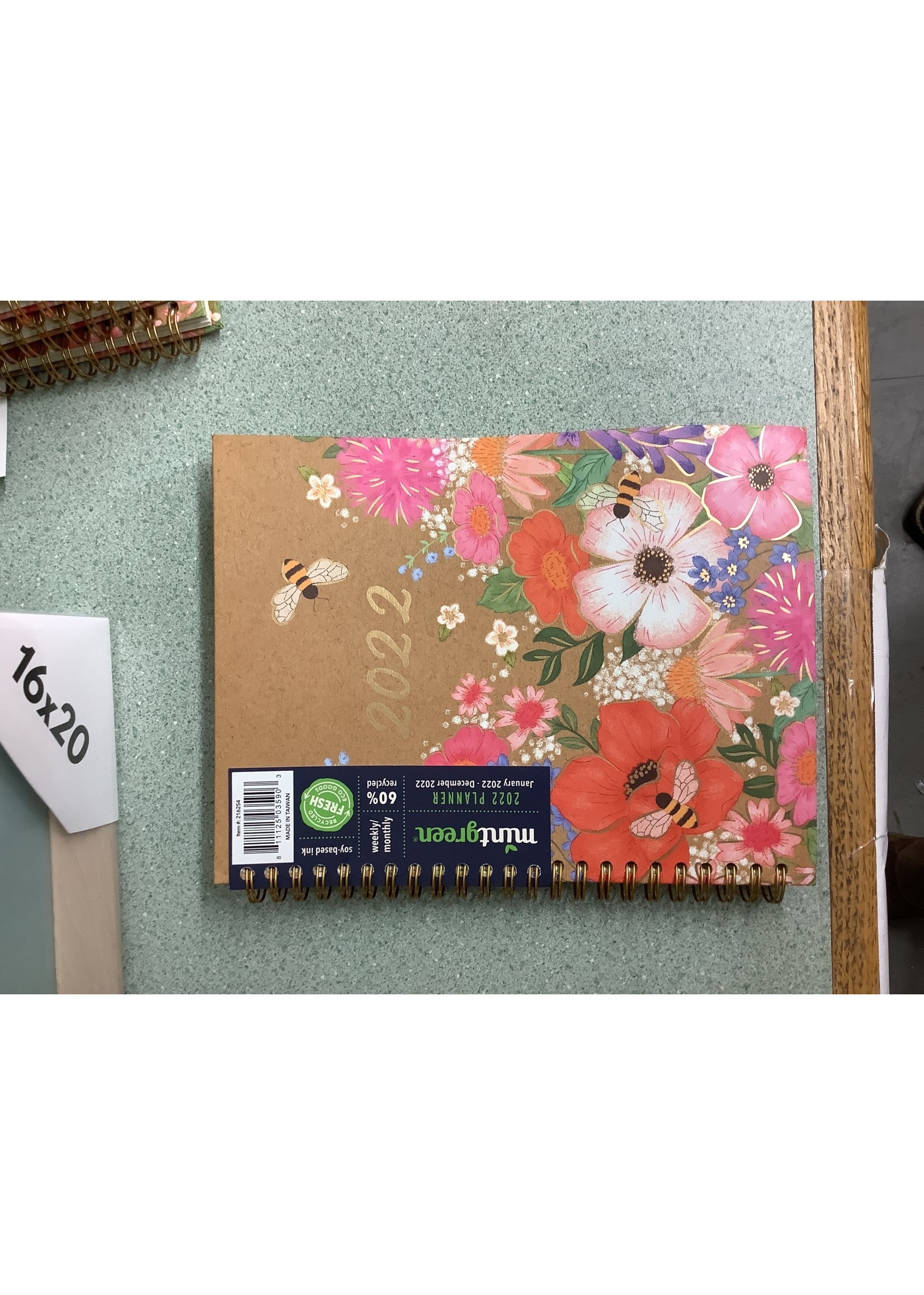 Mint green 2022 planner