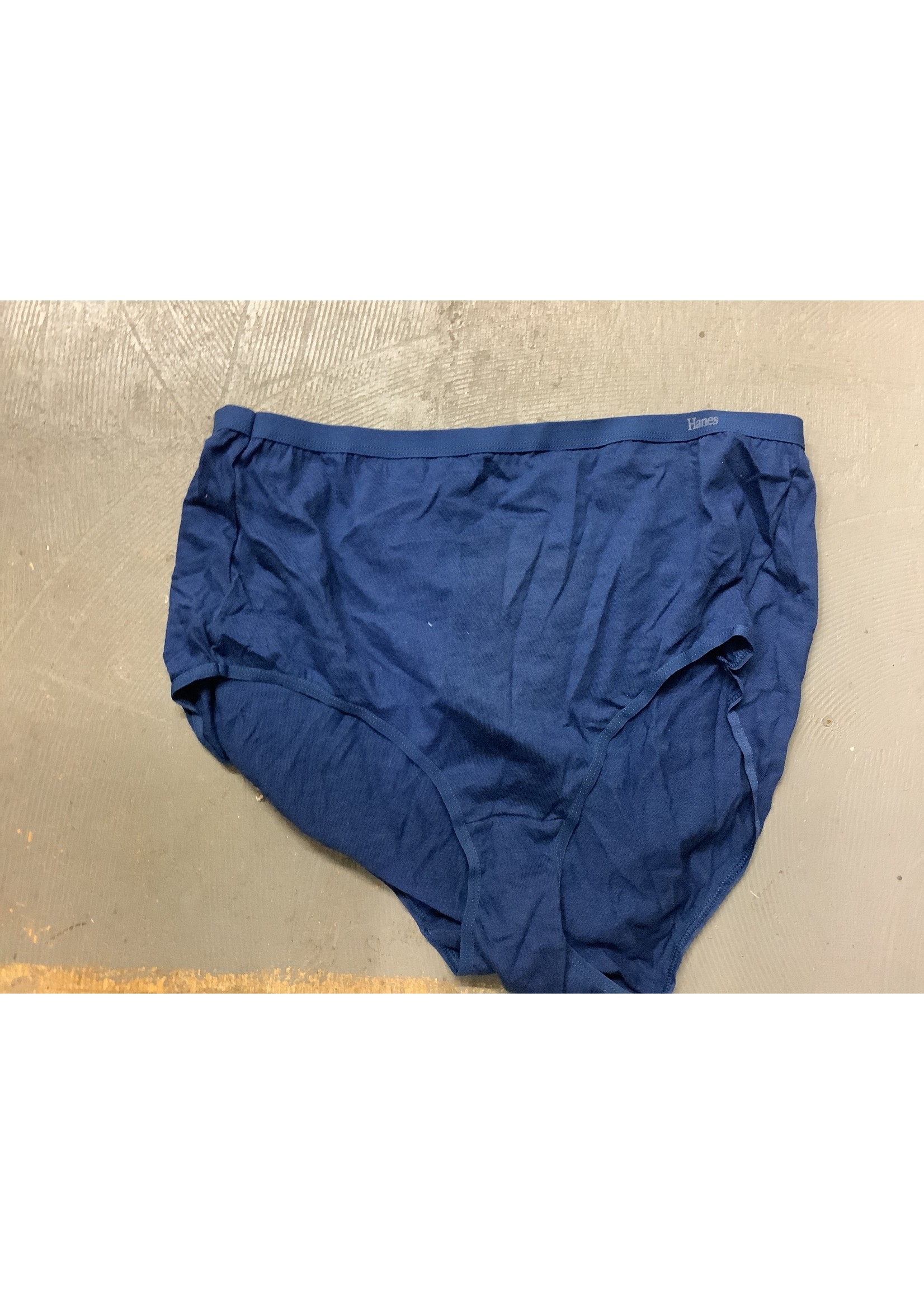 Hanes 100% cotton navy womens underwear size 9