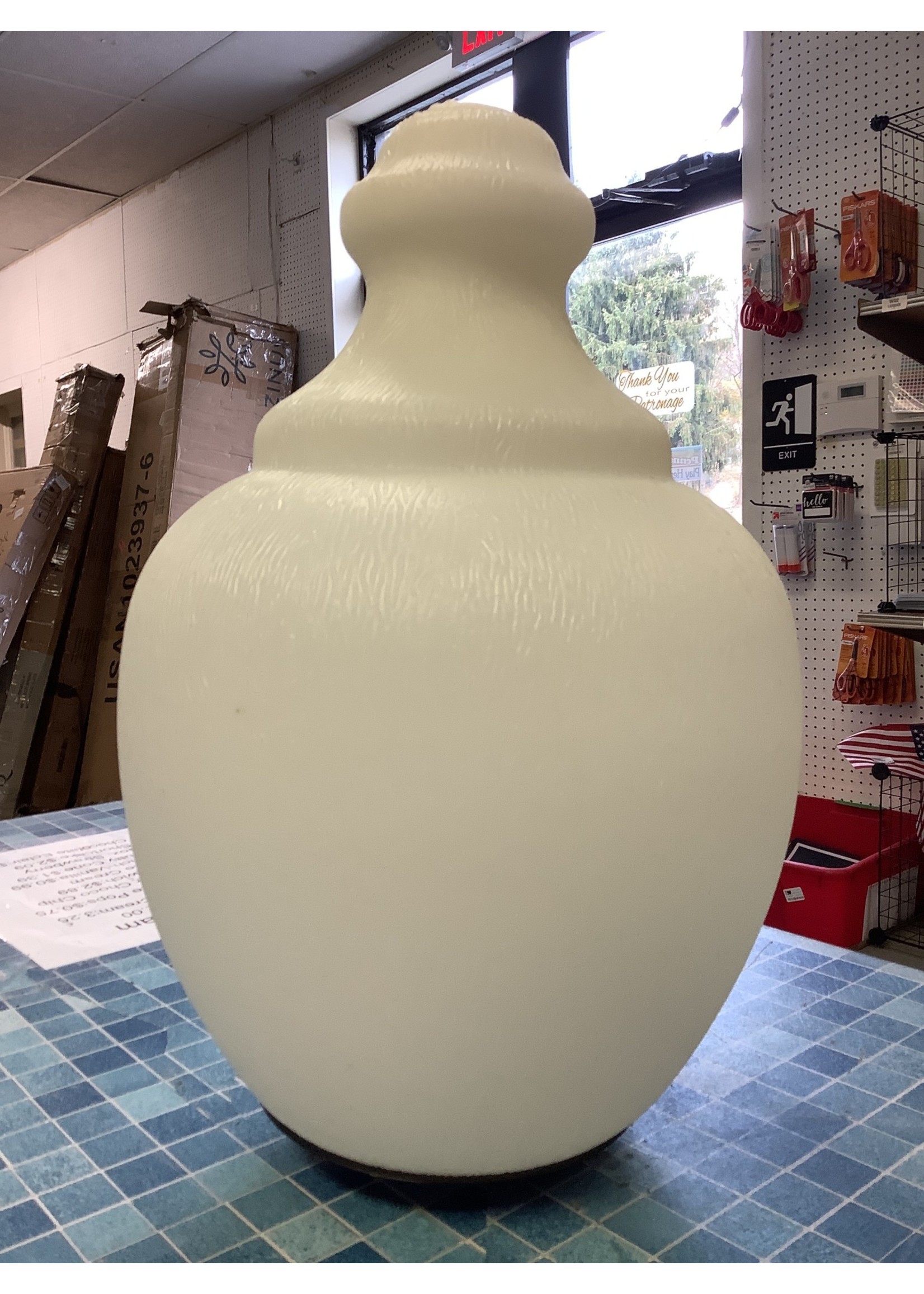 Plastic Frosted Acorn Post-Top Fixture