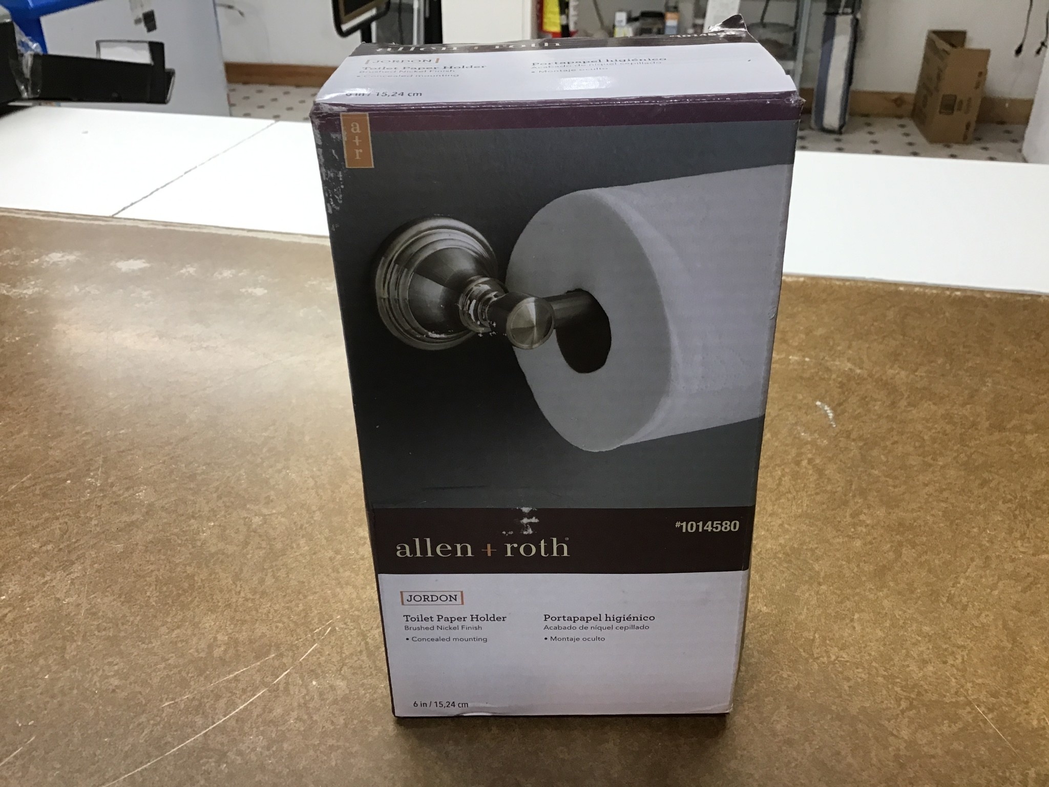 *open box-missing setscrew* allen + roth Jordon Brushed Nickel Wall ...