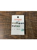 Cat & Jack 9 pair of Earrings (missing 2 Pair)