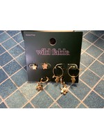 EARRINGS WILD FABLE 3 pair