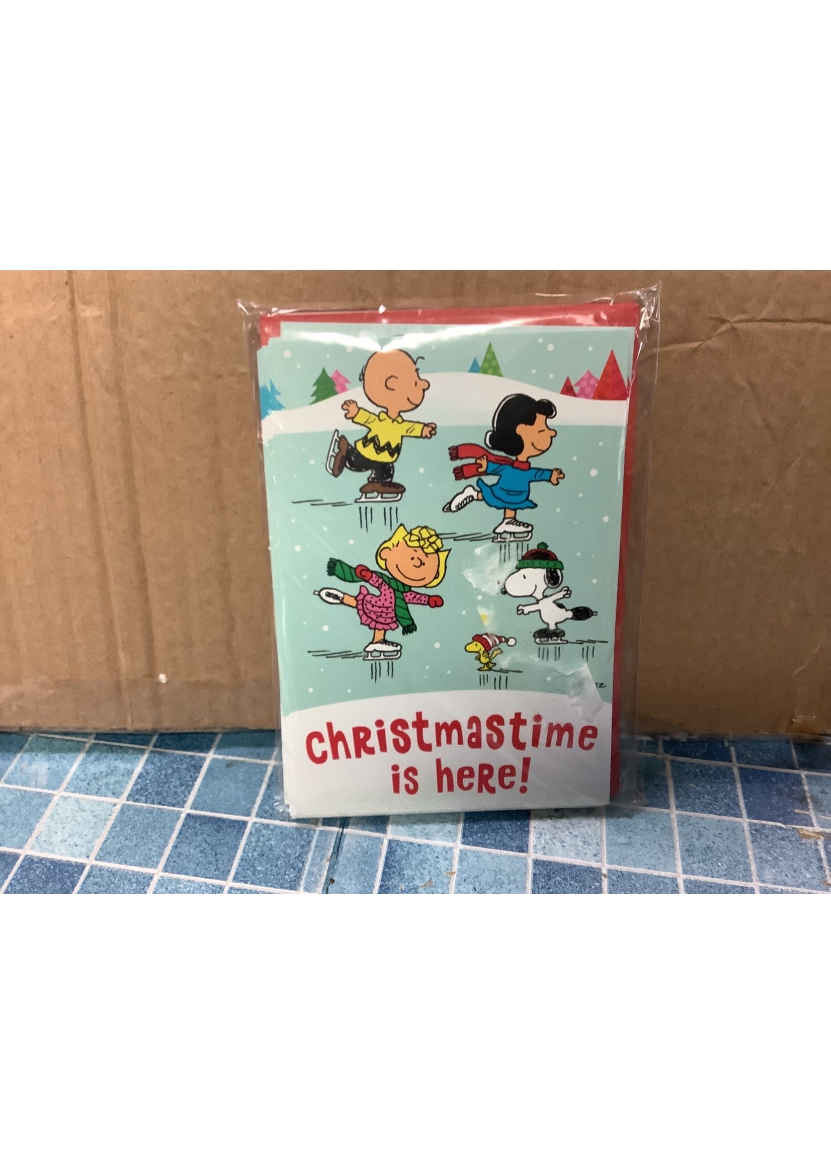 Hallmark Packaged Christmas Cards-Christmastime is here!-10ct