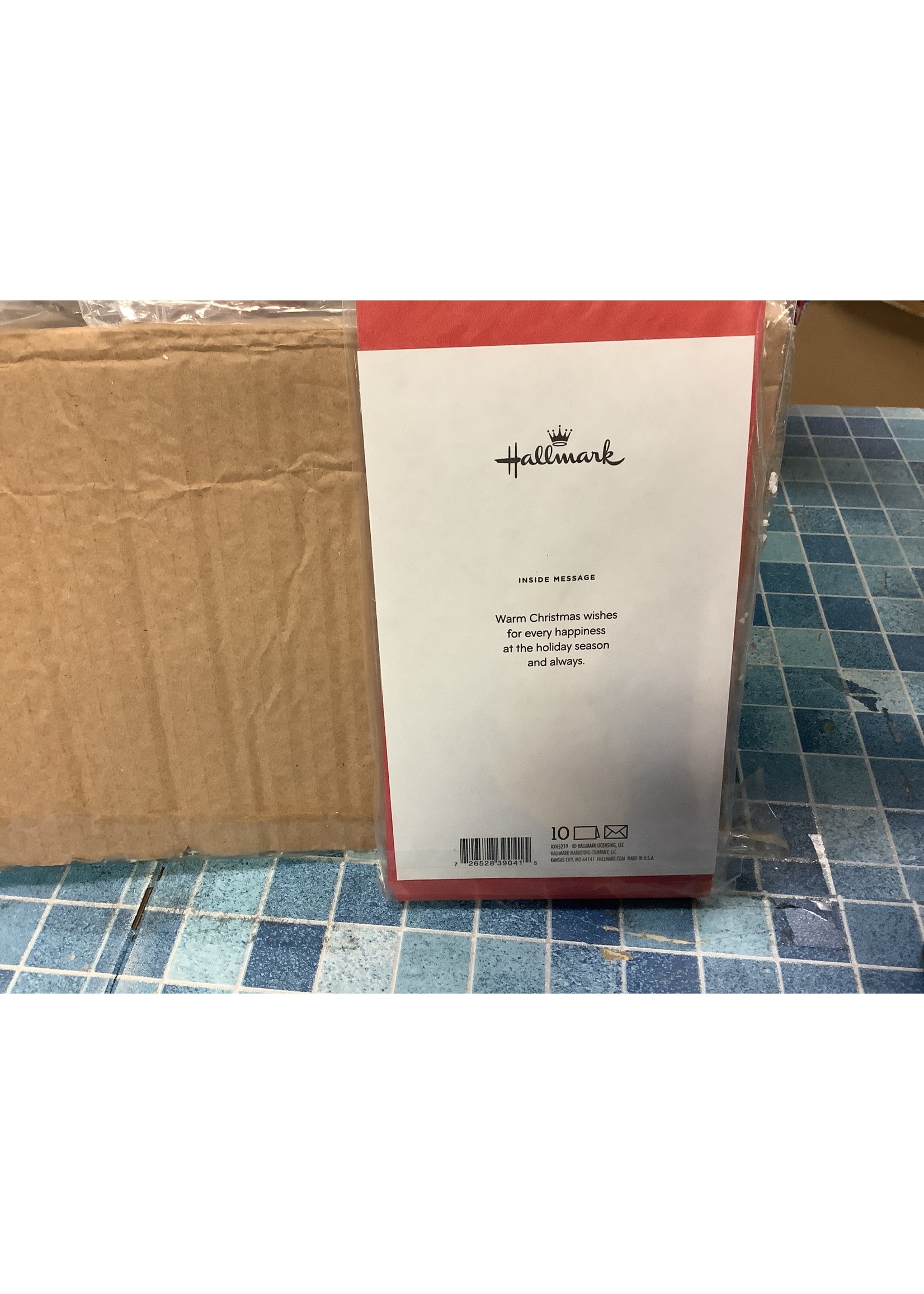 Hallmark Packaged Christmas CardsSanta 10ct D3 Surplus Outlet
