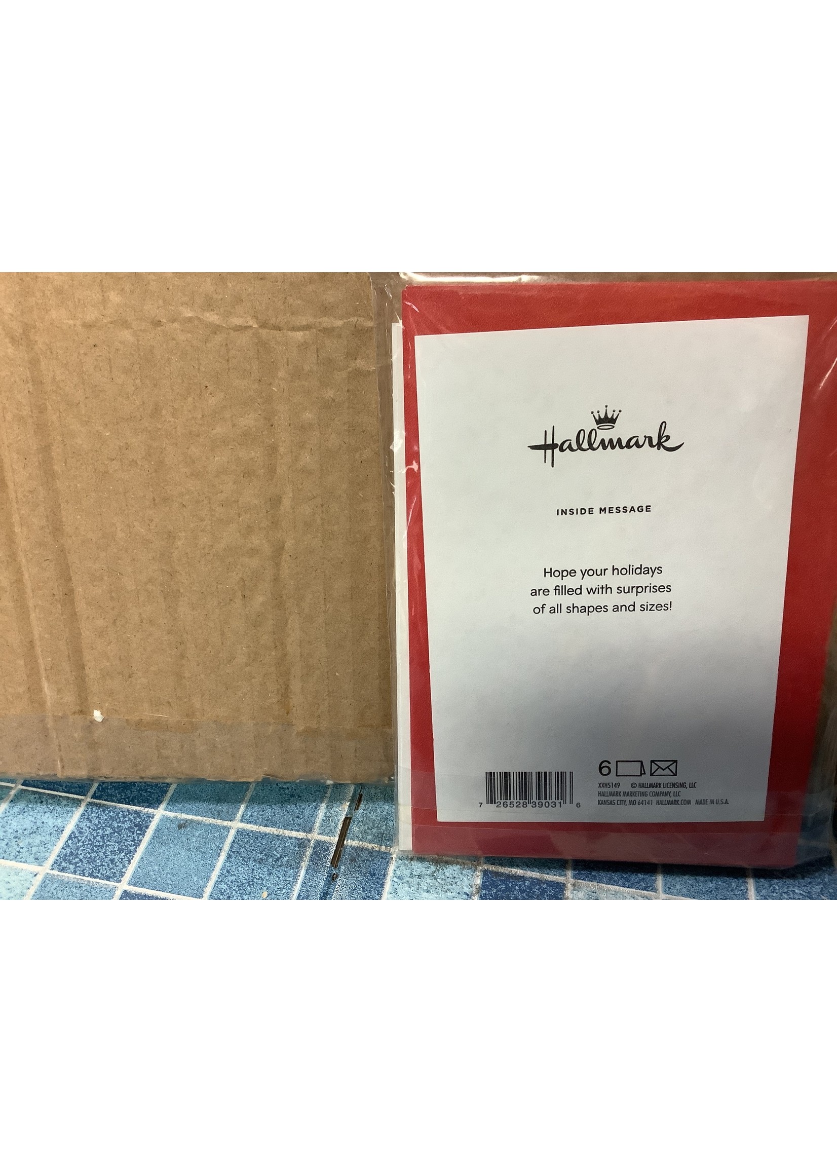Hallmark Packaged Christmas Cards-Merry Christmas-6ct