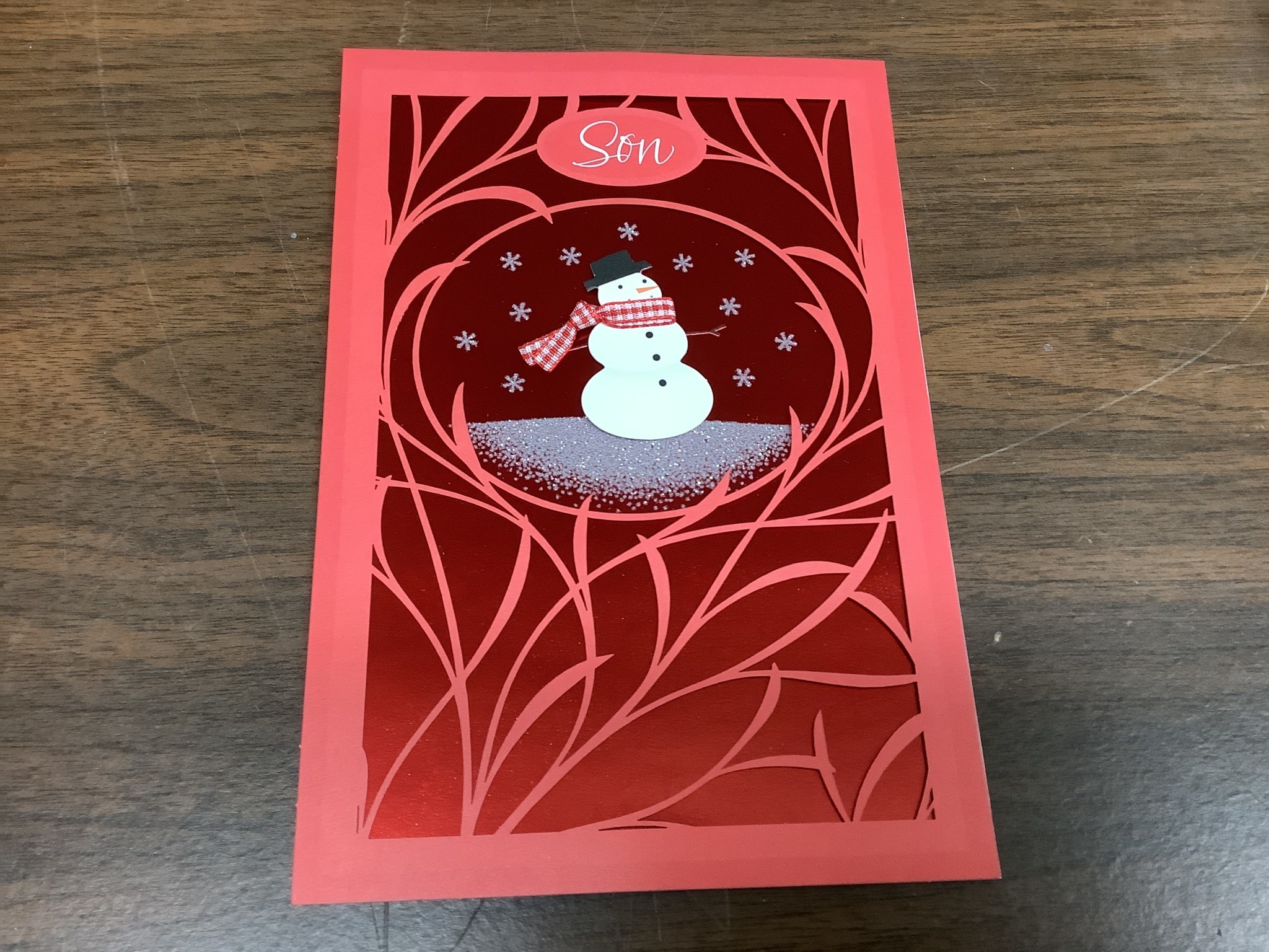 Hallmark Christmas Card For ?Son? Packaged D3 Surplus Outlet