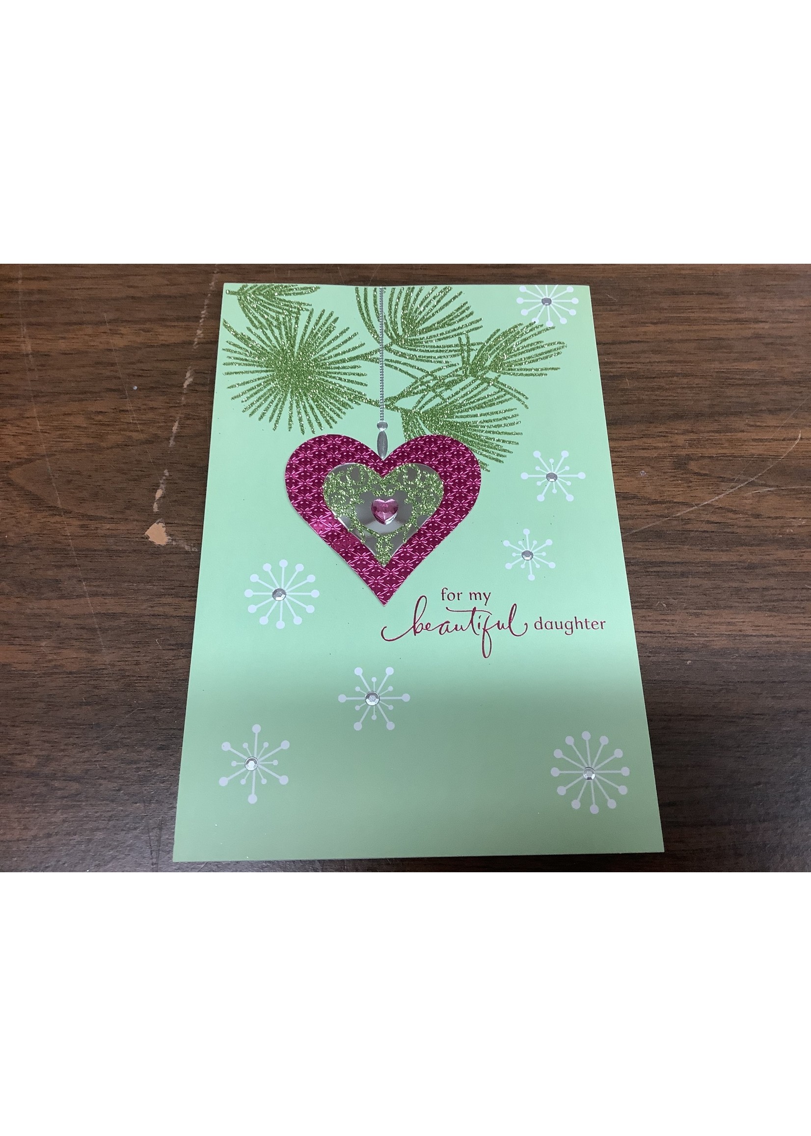 Hallmark Packaged Christmas Card “for my Daughter”