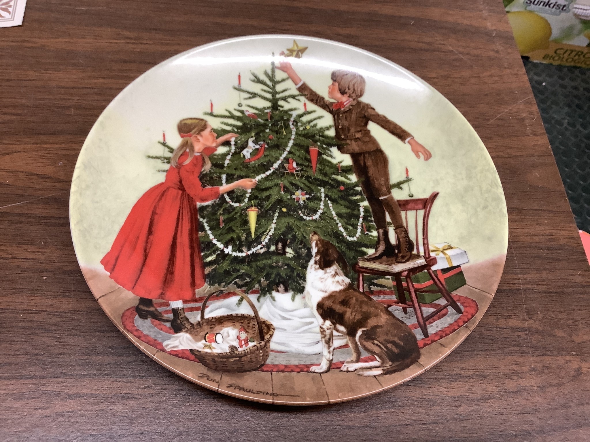 The Bradford Exchange Collectors Plate Christmas Bradex No 84 K41 2   The Bradford Exchange Collectors Plate Christmas B 