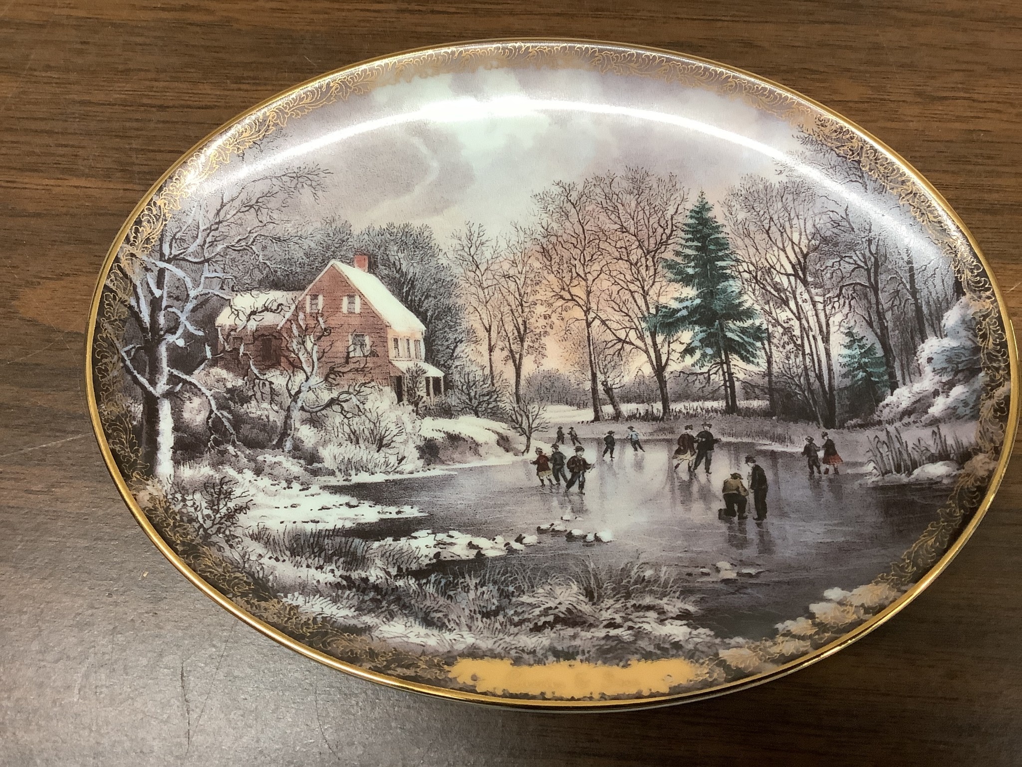 The Bradford Exchange Collectors Plate 1995 Early Winter Bradex No   The Bradford Exchange Collectors Plate 1995 Early 