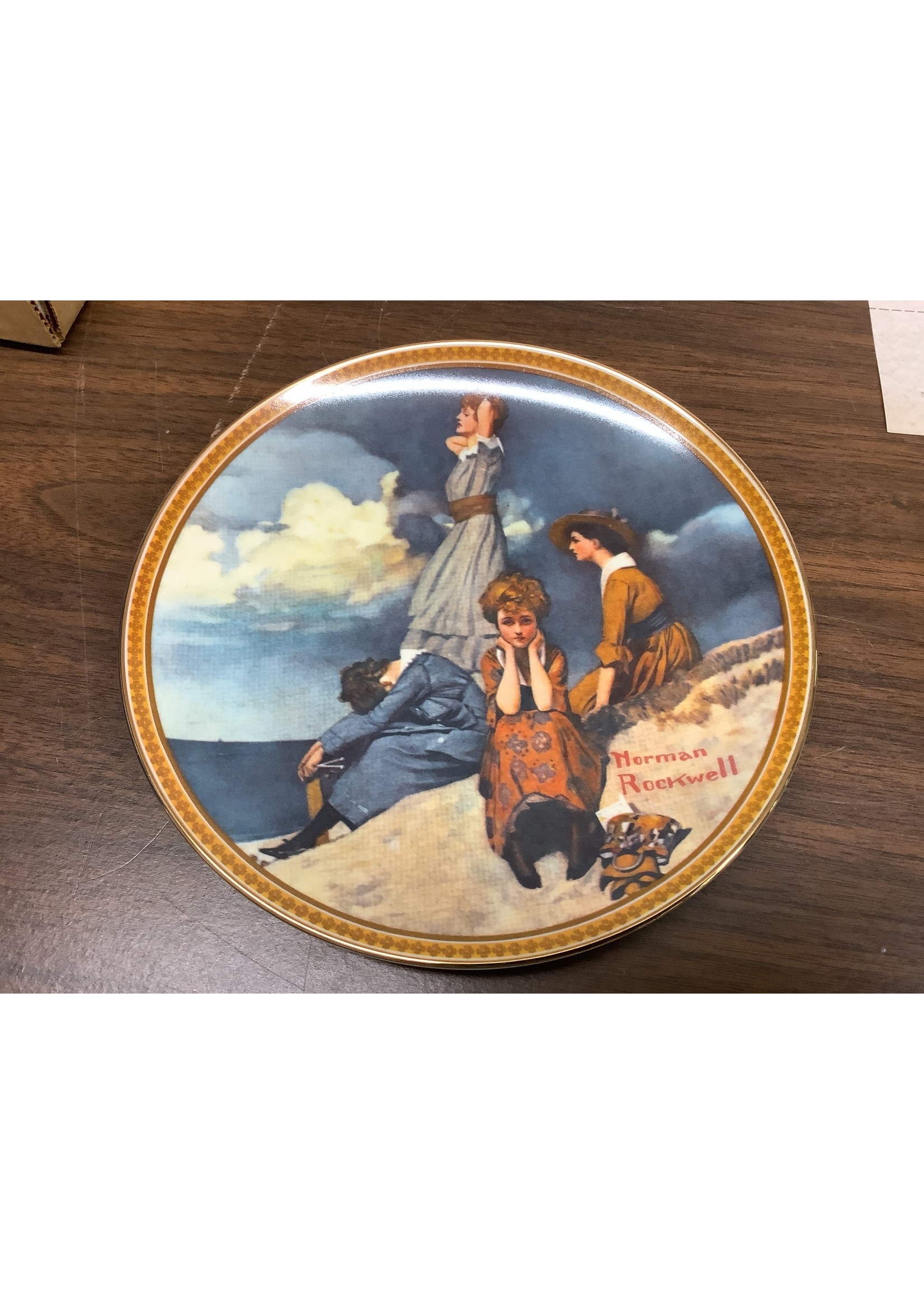 The Bradford Exchange Collectors Plate “Waiting on the Shore” Bradex-No. 84-R70-4.3