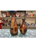 Pair of Decorative Vases 15.5”x5.5” & 11.5”x5.5”