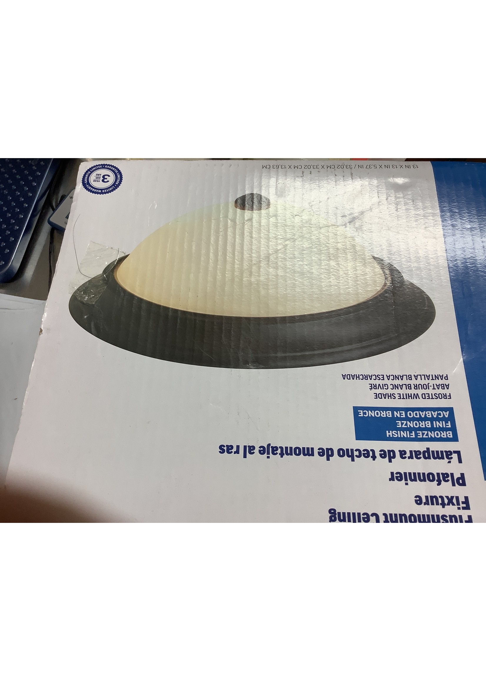 *Missing Shade*  Project Source Ceiling Fixture