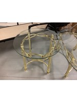 Golden Glass End-Table 23”x28”x20”