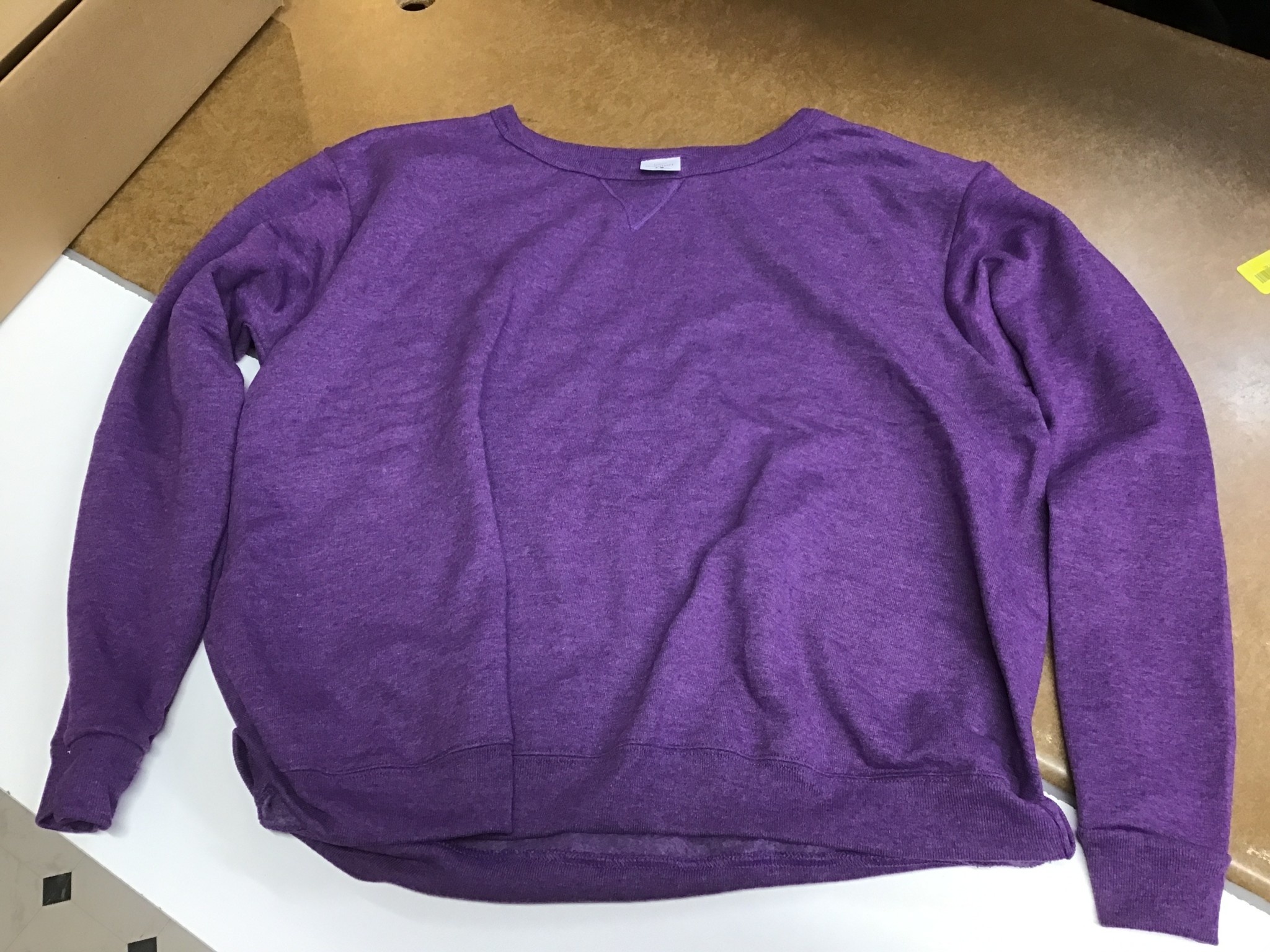 Hanes Womens V-Notch Pullover Fleece Sweatshirt, Violet Splendor Heather,  Large - D3 Surplus Outlet