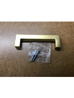 *no packaging* Brainerd Square 3-3/4-in Center to Center Brushed Brass Rectangular Bar Drawer Pulls