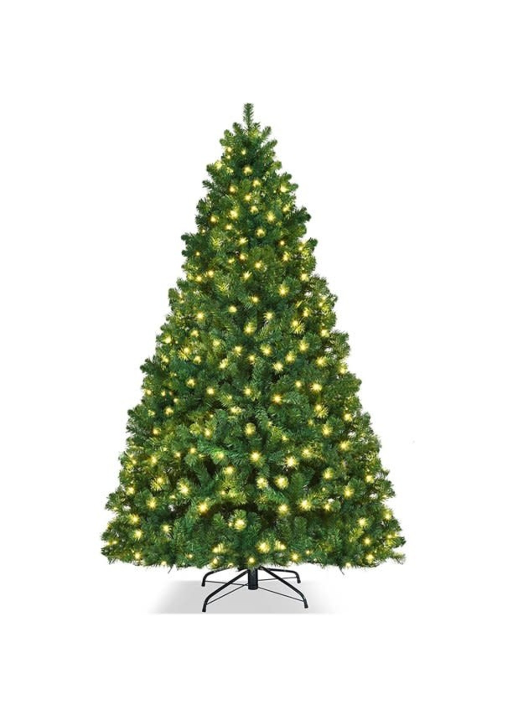 SUGIFT Pre-Lit Artificial Christmas Tree 6ft, Green