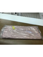 My Texas House Sabine Woven Fringe Square Decorative Pillow Cover, 20 x 20, Rose Smoke