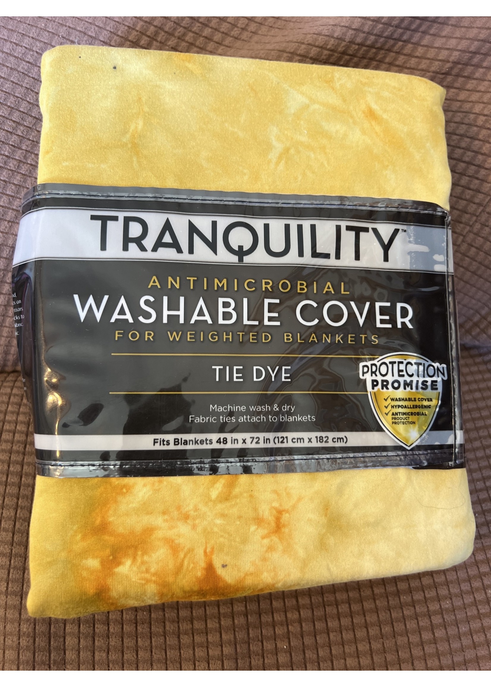 Tranquility Washable Cover for weighted blankets -Tie Dye Yellow