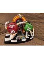 M & M's Dispenser Red and Green Character Collectible Rock & Roll Jukebox